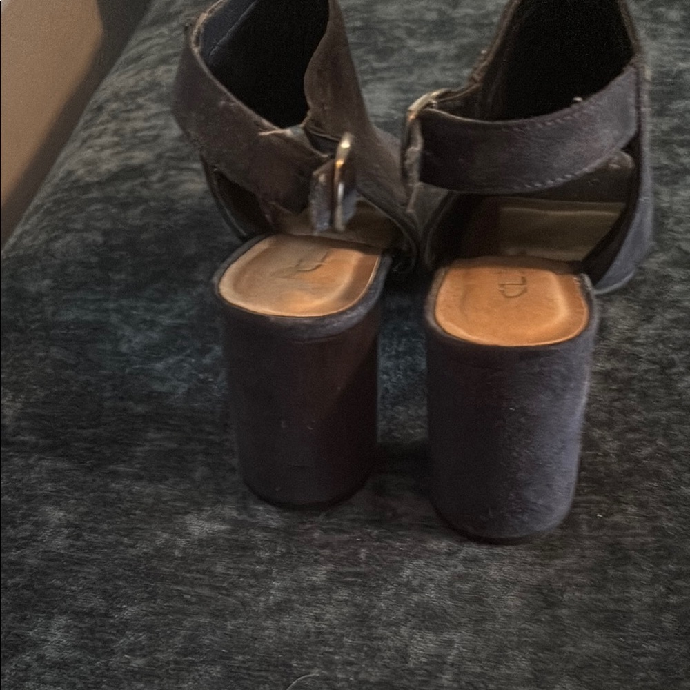 CL by Laundry Dark Peep-Toe Heels - Picture 3 of 6